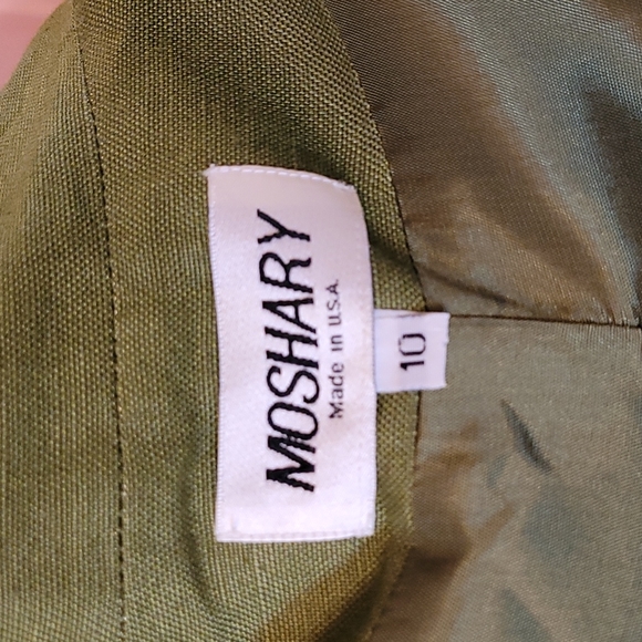 MOSHARY green linen blazer - Picture 5 of 7